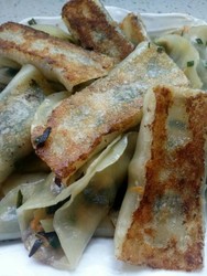 饺子皮素食锅贴
