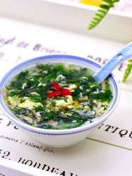 【吉祥如意】的荠菜虾皮鸡蛋汤