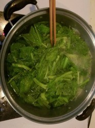 煮淡青菜
