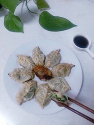 韭菜猪肉馅煎饺