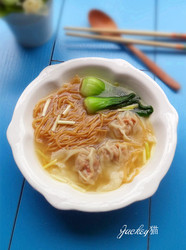 虫草花鲜肉云吞面