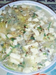 白菜香菇豆腐羹