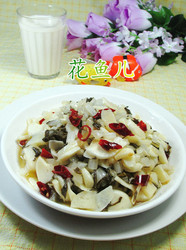 腌白菜炒茭白