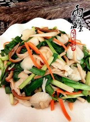 韭菜炒针菇