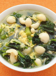 菠菜白玉鸡蛋汤