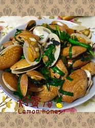 豉椒紫苏炒花甲