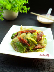 豆豉鲮鱼炒西生菜