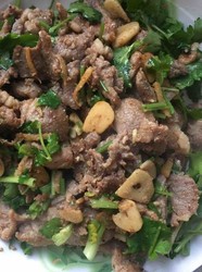 蒜爆孜然羊肉