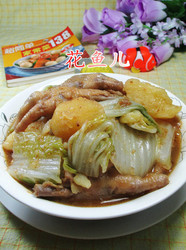 鸡爪白菜焖土豆