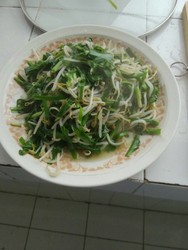银芽炒韭菜