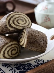 黑芝麻双色馒头