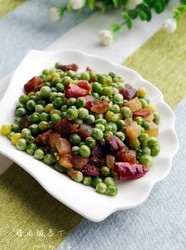 腊肉豌豆丁