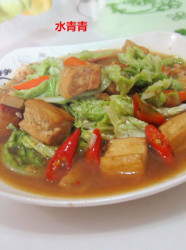 白菜煮豆腐