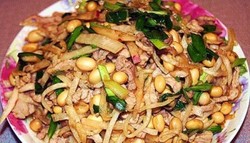 肉丝炒旱萝卜