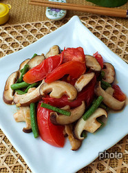 香菇炒豆角