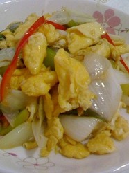 大葱炒鸡蛋