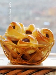 紫薯花生仁馅面包