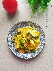 蒜苔花蕾炒鸡蛋