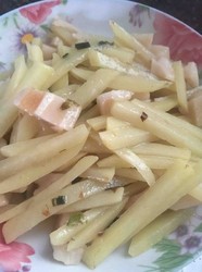莲藕炒土豆条