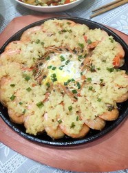 铁板蒜蓉虾