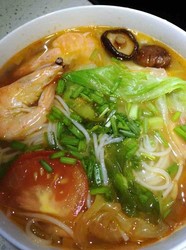 翡翠鲜虾面