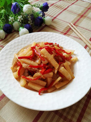五花肉炒凉薯