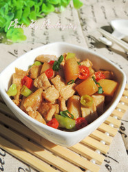 孜然土豆烩素鸡