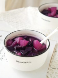 紫薯雪梨糖水