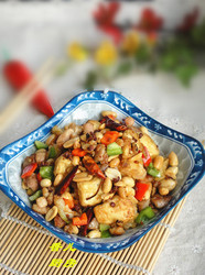 干煸鸡丁豆腐