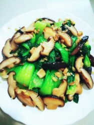 蒜蓉蘑菇炒小油菜