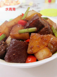 白萝卜肉丁