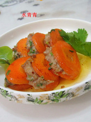 煎胡萝卜酿肉