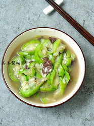 丝瓜烧鸡血