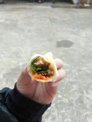 肉丝卷饼