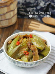 蛏干丝瓜小炒