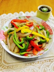 彩椒炒肉片
