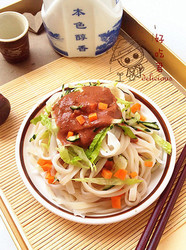 红腐乳麻酱拌面