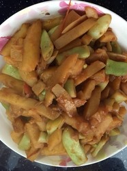 土豆炒芸豆
