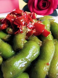 剁椒蒜蓉灼毛豆