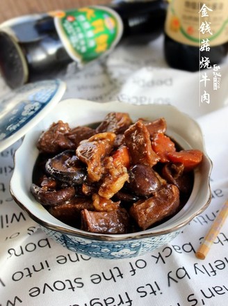 金钱菇烧牛肉