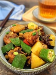 秋葵土豆鸡块