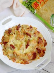 酸菜香肠焗土豆丨霸王超市