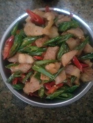 双椒炒肉