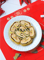 吉祥如意——胡萝卜鸡肉蛋卷