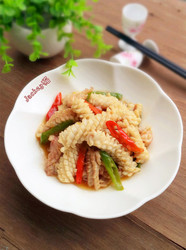 青红椒炒鲜鱿