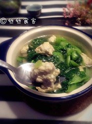 小白菜肉丸汤