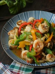 海鲜菇炒虾仁
