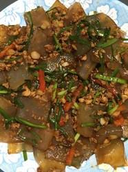 肉末炒凉粉