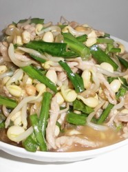 豆芽炒粉丝