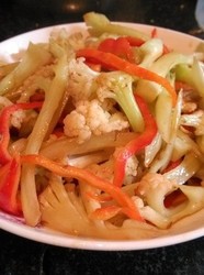 素炒菜花